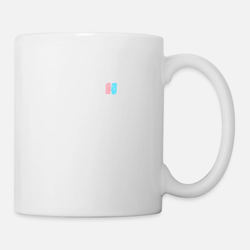 Liebende Gesichter von Angesicht zu Angesicht, ein ple ple - Tasse - Weiß