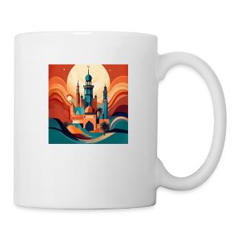 Artistic Arabian Mosque: Bold Cultural Design - Mug - white - Right