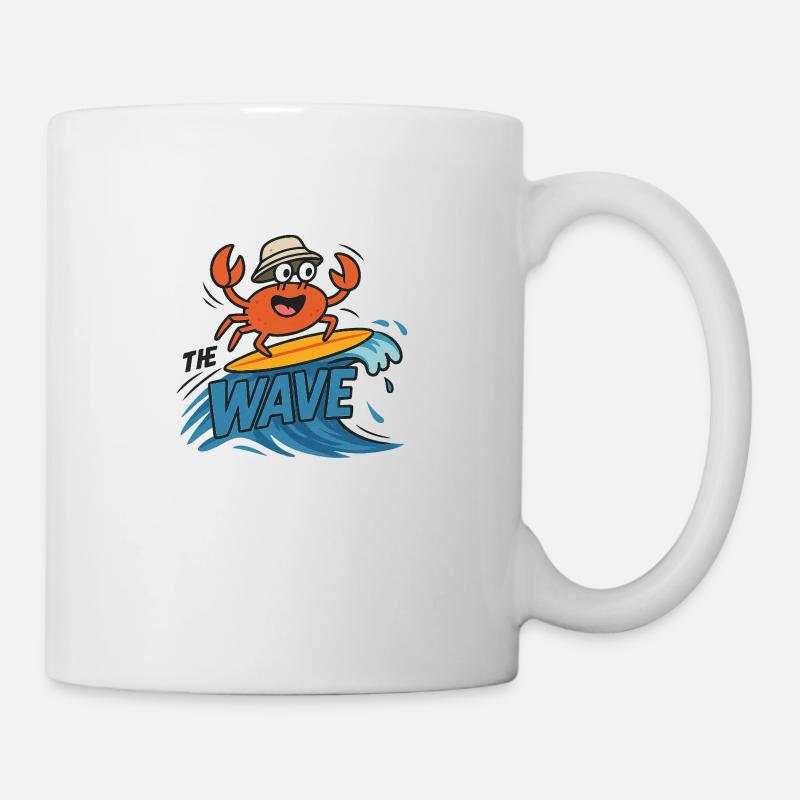 crabe surfeur - Mug blanc - blanc
