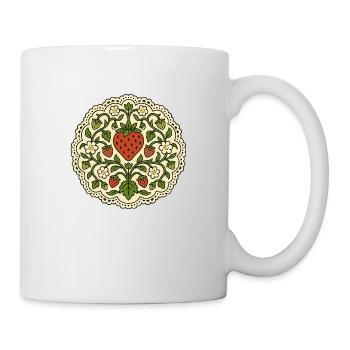 Amour de la fraise - Mug blanc - blanc - Droite