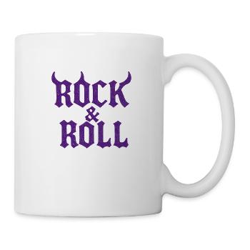 rock and roll with horns - Mug - white - Right