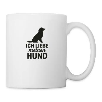 Ich liebe meinen Hund - Tasse - Weiß - Rechts