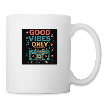 Vibes uniquement - Mug blanc - blanc - Droite