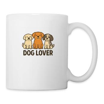 Cute Dog Lover Trio - Tasse - Weiß - Rechts