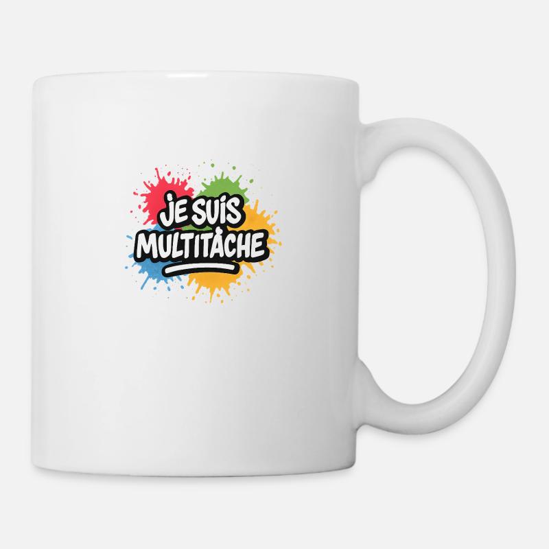 multitâche - Mug blanc - blanc