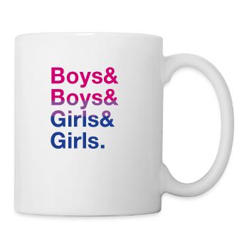 Jungen & Mädchen: Bisexuelle Swiftie Pride - Tasse - Weiß - Rechts