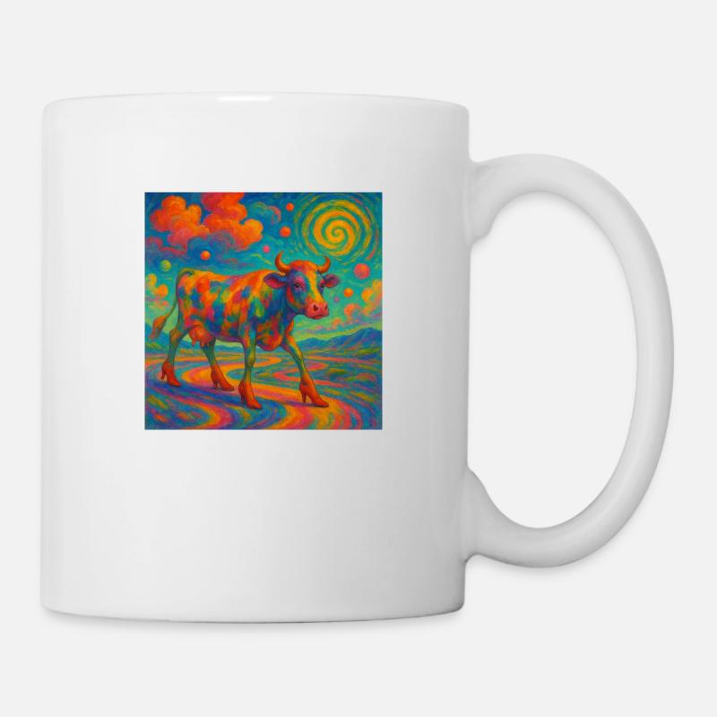 Vache colorée à Higheels - Mug blanc - blanc
