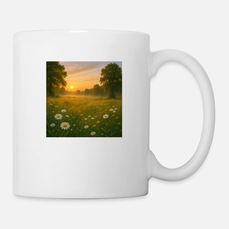 Prairie fleurie - Mug blanc - blanc