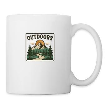 „OUTDOORS“ - Tasse - Weiß - Rechts