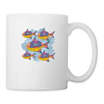 Poisson - Mug blanc - blanc - Droite