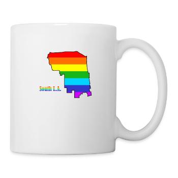 Arc-en-ciel du sud de L.A. - Mug blanc - blanc - Droite
