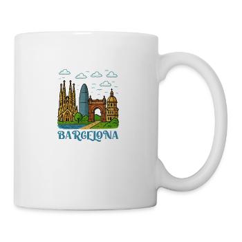Barcelona City - Mug - white - Right