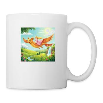 Fantasievolle Drachenreise - Tasse - Weiß - Rechts