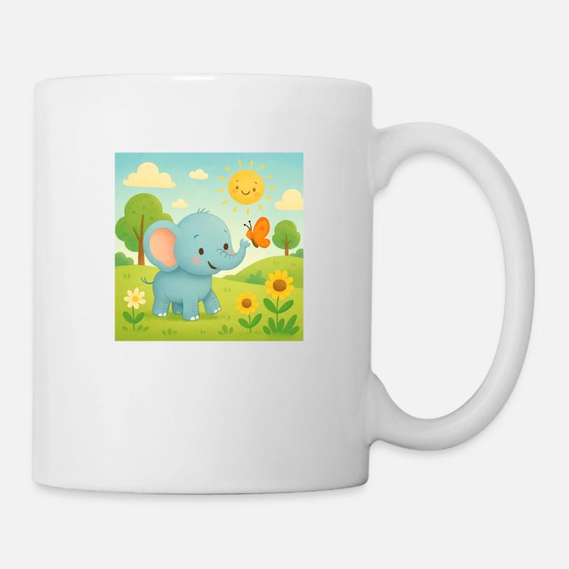 Elefant - Tasse - Weiß
