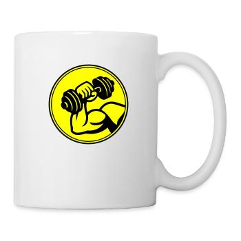 Dumbbell Muscles - Mug - white - Right