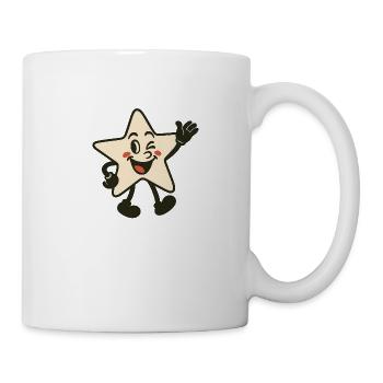 Twinkle Wink – Étoile avec breloque - Mug blanc - blanc - Droite