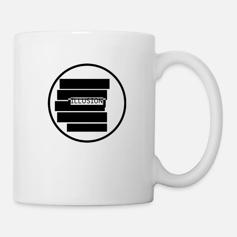 „ILLUSION – Was du siehst, trügt“ - Tasse - Weiß