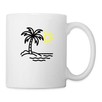 Palm Tree Beach Summer - Mug - white - Right
