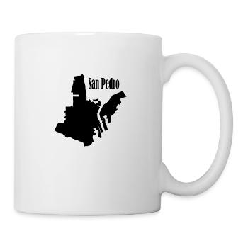 San Pedro L.A. Weiß - Tasse - Weiß - Rechts