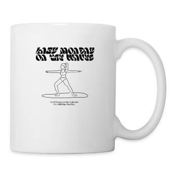 Lazy Monday on the wave / surfer - Mug - white - Right