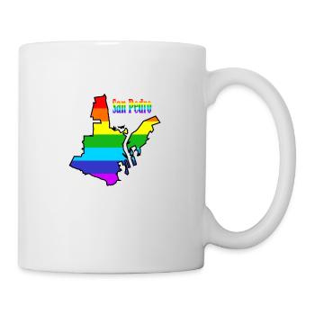 San Pedro, Regenbogen - Tasse - Weiß - Rechts