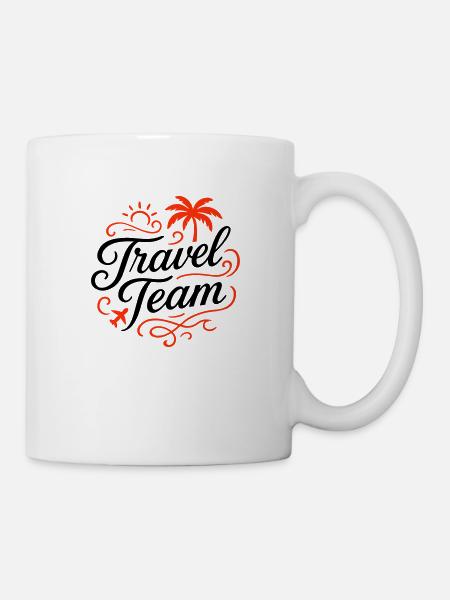 Travel Team - Tasse - Weiß