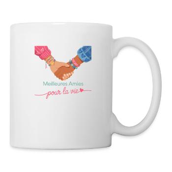 Meilleures amies pour la vie - Mug blanc - blanc - Droite