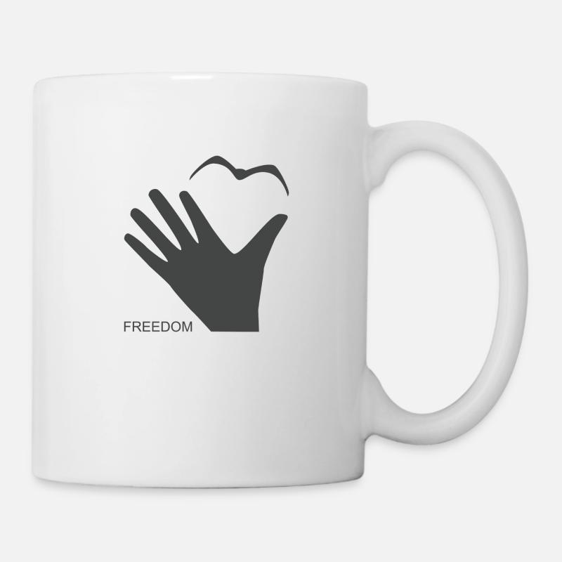 Liberté - Mug blanc - blanc