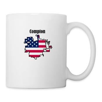 Compton, Vereinigte Staaten von Amerika - Tasse - Weiß - Rechts