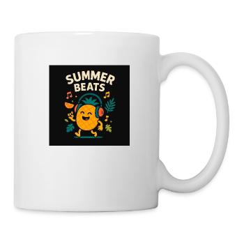 Ananas DJ – Summer Beats - Mug blanc - blanc - Droite