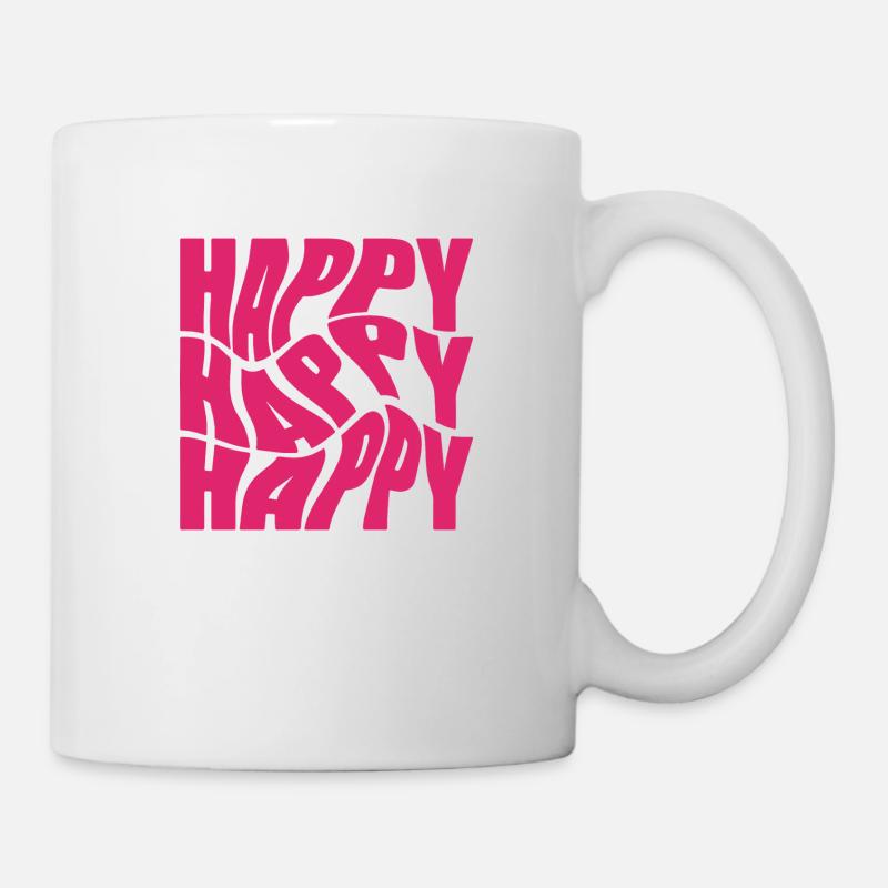 Heureux Heureux Heureux - Mug blanc - blanc