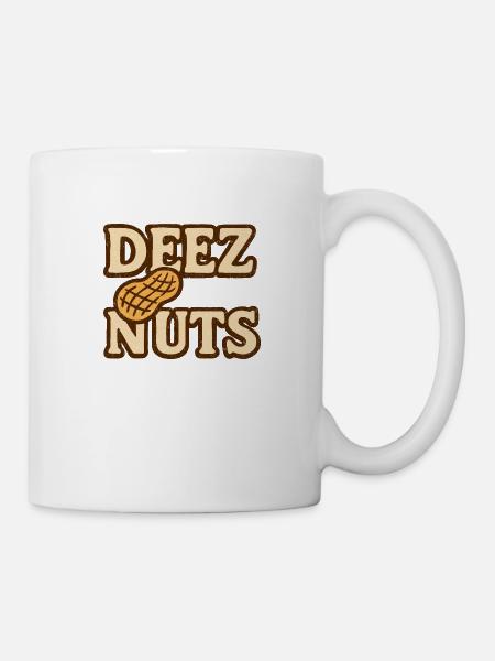 Deez Nuts - Weathered look - Mug - white