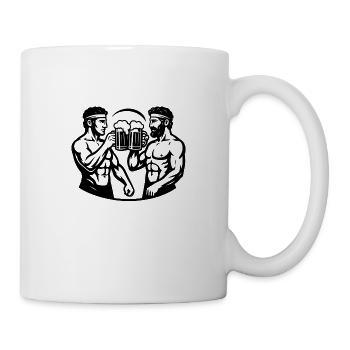 La bière a toujours été modelante pour les hommes - Mug blanc - blanc - Droite