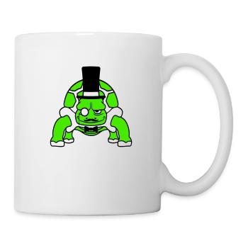 Mr. Turtle Sir Mr. Gentleman Empire Top Hat - Mug - white - Right