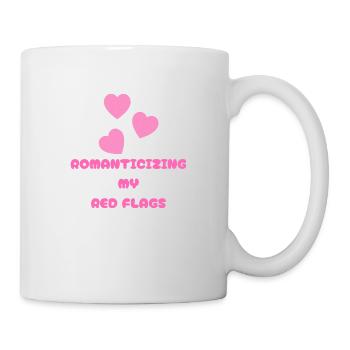 Romantiser mes drapeaux rouges - Toxique mais mignon doux - Mug blanc - blanc - Droite