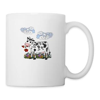 Vache - Mug blanc - blanc - Droite