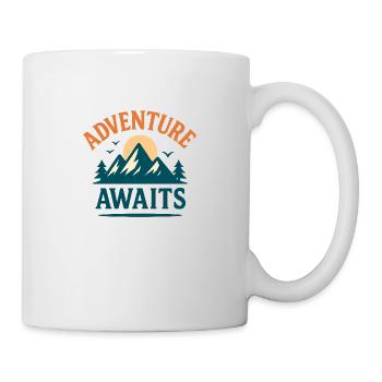 Adventure Awaits – Explore More - Mug blanc - blanc - Droite