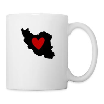 Iran Persia Love Heart - Mug - white - Right