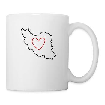 Iran Persia Love Heart - Mug - white - Right