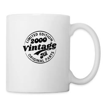 Limitierte Auflage 2000 Jahrgang alle Originalteile - Tasse - Weiß - Rechts