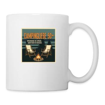 Entdecke unser hochwertiges Camperliebe 50+ Shirt - Tasse - Weiß - Rechts