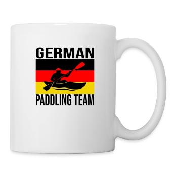 Chemise d’équipage de kayak allemand – Paddle - Mug blanc - blanc - Droite