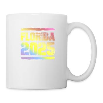 Floride 2025 Coloré - Mug blanc - blanc - Droite