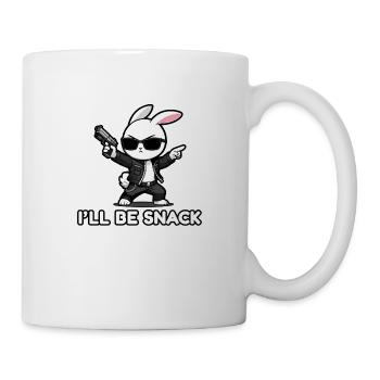 I'll Be Snack Kawaii Bunny Actionfilm Lustige Parodie - Tasse - Weiß - Rechts