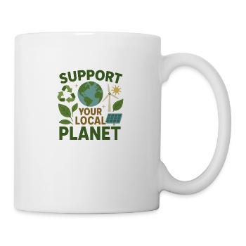 Support Your Local Planet – Environmental Design - Mug - white - Right