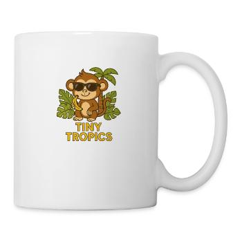 Winzige Tropen – Affe - Tasse - Weiß - Rechts