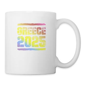 Grèce 2025 Coloré - Mug blanc - blanc - Droite