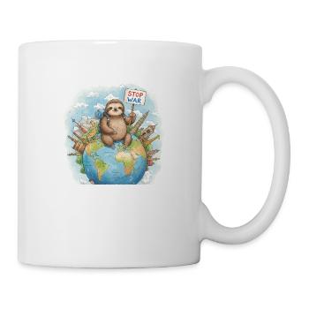 Sloth Wanderer Stop War - Mug blanc - blanc - Droite