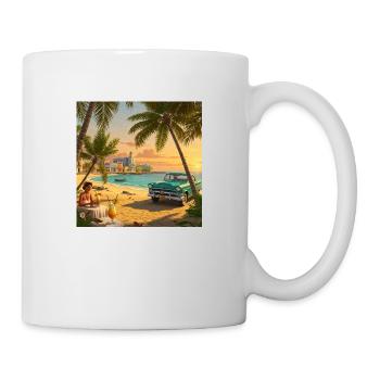 Plage tropicale Dream Cuba - Mug blanc - blanc - Droite