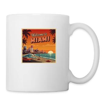 Classic Miami Retro Design - Mug - white - Right